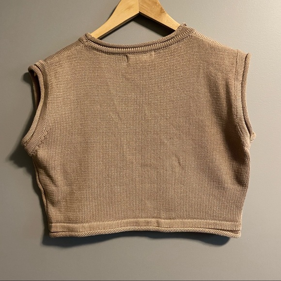 NWOT Boxy Knit Crop Top- Small/Medium - Picture 4 of 4